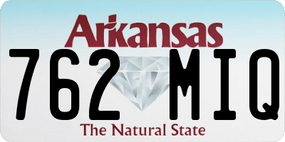 AR license plate 762MIQ