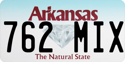 AR license plate 762MIX
