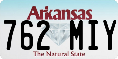 AR license plate 762MIY