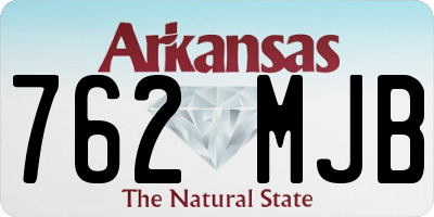 AR license plate 762MJB