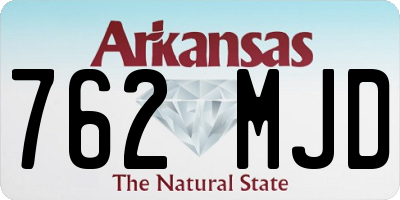 AR license plate 762MJD