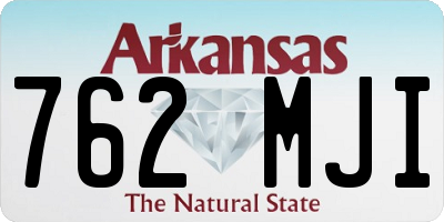 AR license plate 762MJI