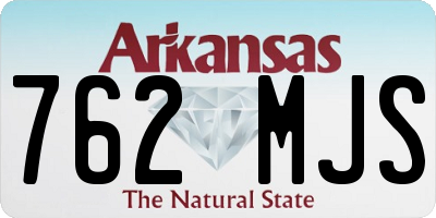 AR license plate 762MJS