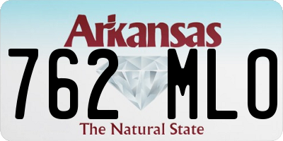 AR license plate 762MLO