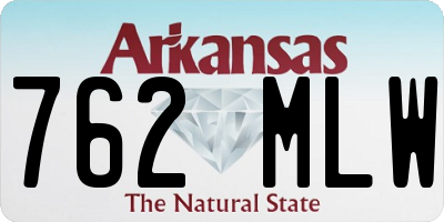 AR license plate 762MLW