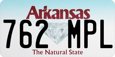 AR license plate 762MPL