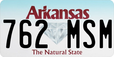 AR license plate 762MSM