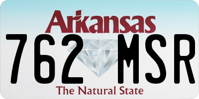 AR license plate 762MSR