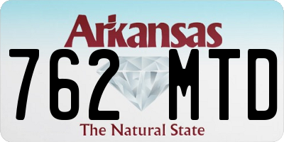 AR license plate 762MTD