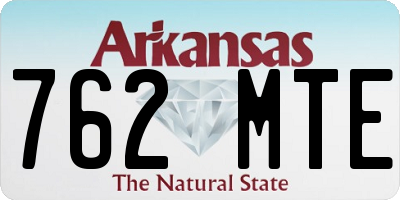 AR license plate 762MTE