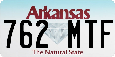 AR license plate 762MTF