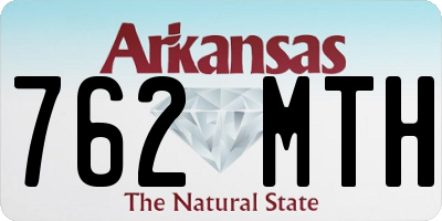 AR license plate 762MTH