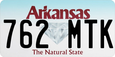 AR license plate 762MTK
