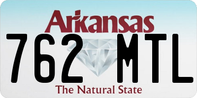 AR license plate 762MTL