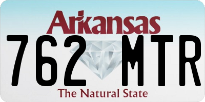 AR license plate 762MTR