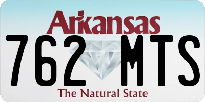 AR license plate 762MTS