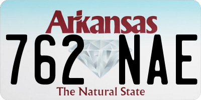 AR license plate 762NAE