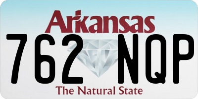 AR license plate 762NQP