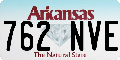 AR license plate 762NVE