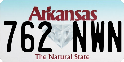 AR license plate 762NWN