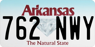 AR license plate 762NWY