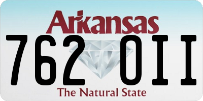 AR license plate 762OII