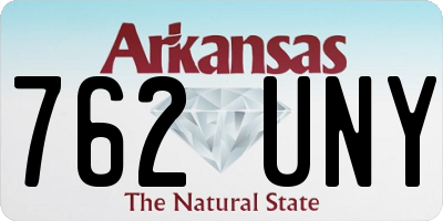 AR license plate 762UNY