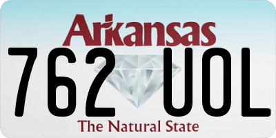 AR license plate 762UOL