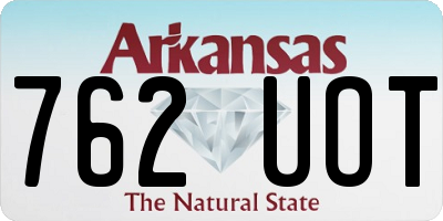 AR license plate 762UOT