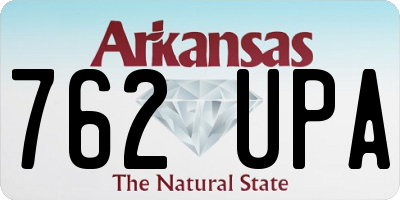 AR license plate 762UPA