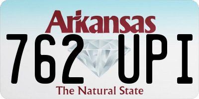 AR license plate 762UPI