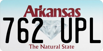 AR license plate 762UPL