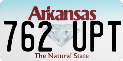 AR license plate 762UPT