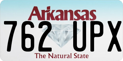 AR license plate 762UPX