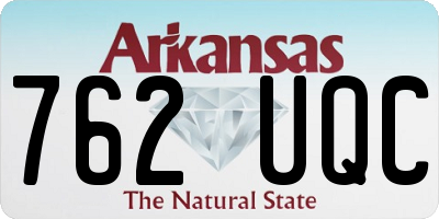 AR license plate 762UQC