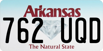 AR license plate 762UQD