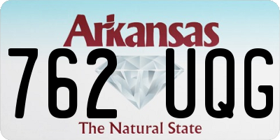 AR license plate 762UQG