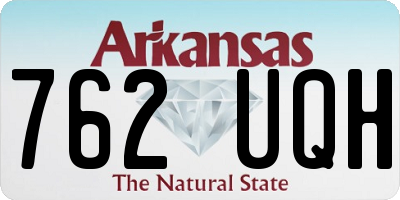 AR license plate 762UQH