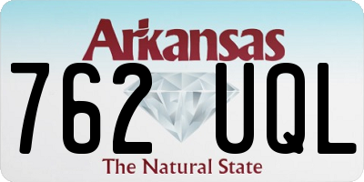 AR license plate 762UQL