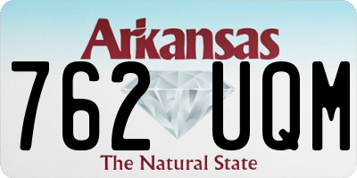 AR license plate 762UQM
