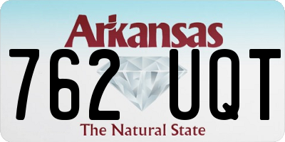 AR license plate 762UQT