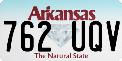 AR license plate 762UQV