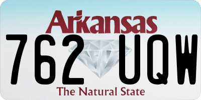 AR license plate 762UQW
