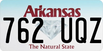 AR license plate 762UQZ