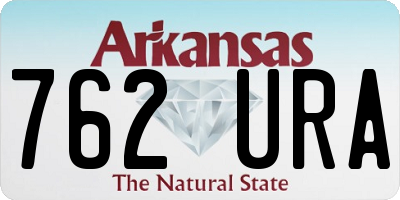 AR license plate 762URA
