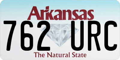 AR license plate 762URC