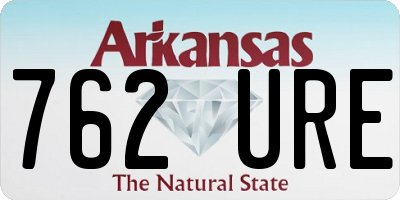AR license plate 762URE