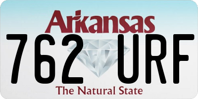 AR license plate 762URF
