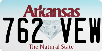 AR license plate 762VEW