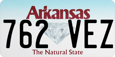 AR license plate 762VEZ